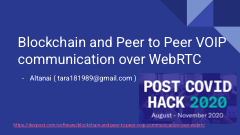 Blockchain P2P Communications